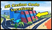 All Roblox Jailbreak Casino Code Locations!