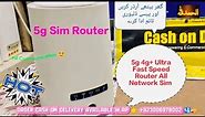 5g Sim Router Zlt x20 Ultra Fast Speed Test Telenor | Unlock All Network Sim | Deliver to Faisalabad