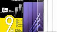 NEW'C [3 Pack Designed for Samsung Galaxy A8 (2018) Screen Protector Tempered Glass, Case Friendly Anti Scratch Bubble Free Ultra Resistant