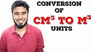How To Conversion cm3 to m3
