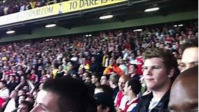 Arsenal Fans Singing Shall We Make a DVD to Tottenham Fans at White Hart Lane