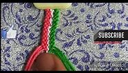 Friendship Bracelets, how to make India flag Wristband, Three colors bracelet Pattern