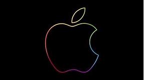 Rainbow Apple Logo Animation