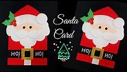 Santa Christmas Card/How to make Christmas Greeting Card/ Santa card/Simple and Easy Christmas Card