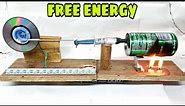 How to make steam engine at home easy | Free Energy Generator From Dc Motor | Science Project