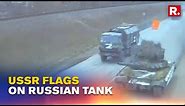 USSR Flags Spotted On Russian Trucks As Day 2 Of Ukraine Invasion Continues | Russia Ukraine War