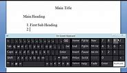 How to Use the On Screen Keyboard in Windows 8