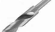 Reduced Shank Drill Bit 20.5mm Cutting Dia High Speed Steel HSS 4241 with 1/2 Inch Straight Shank Drilling Tool Silver 1 pcs