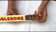 How to properly break off a Toblerone the correct way to break