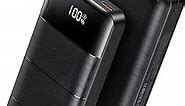 Power-Bank-Portable-Charger - 32000mAh Power Bank Output 5V3A Fast Charger Portable Charger with Built-in LED Display Compatible with Smartphones and All USB Devices (Black)