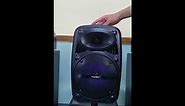 PA system 100W portable speaker trolley speaker with wired mic BT Speaker