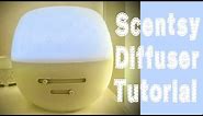 Scentsy Fleur-Gray Deluxe Diffuser Tutorial | How to Use It