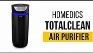 Homedics 5 in 1 AirPurifier Review, TotalClean Deluxe 5-in-1 Tower Air Purifier with UV-C