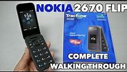 Nokia 2760 Flip complete walking through for Tracfone, total by Verizon, straight talk and more