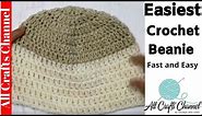 Easiest Crochet Beanie - Fast and Easy, Beginner Level