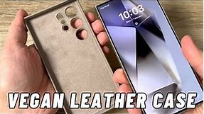 UNBOXING Vegan Leather Case Samsung Galaxy S24 ULTRA