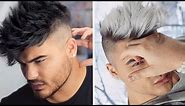 How To: Black to Silver White Ombre Hair Color for Men