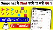 SnapChat colourfull Snaps & Signs meaning ( 2024 ) SnapChat me chat kaise kare ! Explained/Settings