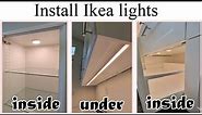 How to install Ikea kitchen lights