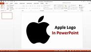 How to Insert Apple Logo In PowerPoint