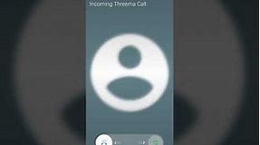Threema Messenger Incoming Call + Original Ringtone (Samsung S21 Ultra, Android 11)