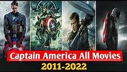 Captain America All Movies list | Captain America movies in order | Steve Rogers | #marvel#trending