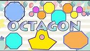 Octagon Shape for Kids, Octagon with Equal Sides & Unequal Sides for Kindergarten, Grade 1 & Grade 2