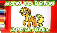 How to Draw Apple Jack My Little Pony step by step