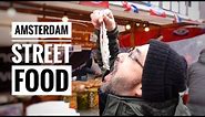 Dutch Street Food at Albert Cuyp Market in Amsterdam
