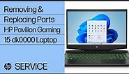 Removing & replacing parts for HP Pavilion Gaming 15-dk0000 | HP Computer Service