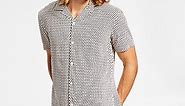 I.N.C. International Concepts Men's Dawson Classic-Fit Short-Sleeve Geo Print Camp Shirt, Created for Macy's - Macy's