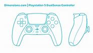 Playstation 5 DualSense Controller Dimensions & Drawings | Dimensions.com