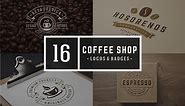 16 Coffee Logotypes and Badges, a Branding & Logo Template by Vasya Kobelev