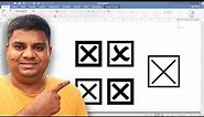 How To Put an X In a Box In Word [ MAC ]