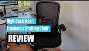 High-Back Mesh Ergonomic Drafting Chair Review 2024 - Worth Every Penny!