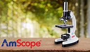 AmScope 52-pc Kids Microscope Kit with Slides & Accessories
