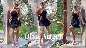 Black Mini Dress Outfit @DivaAngelLife