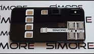 iPhone X Multi-SIM adapter to use 5 SIM cards (five numbers) in an iPhone X - SIMore WX-Five X