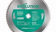 Evolution Power Tools 14BLADEAL Aluminum Cutting Saw Blade, 14-Inch x 80-Tooth , Green