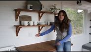 How to Make Wood Open Kitchen Shelves: Ana White Tiny House Build [Episode 15]