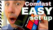 Comfast WiFi range extender EASY SETUP & review