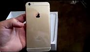 Unboxing of iPhone 6 Plus 64GB Gold AT&T
