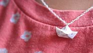 DIY: Polymer Clay Newspaper Boat Necklace