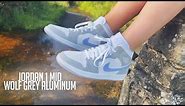 Jordan 1 Mid Wolf Grey Aluminum Review + On Foot! DIOR ALTERNATIVE?