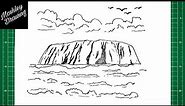 How to Draw Ayers Rock - Uluru