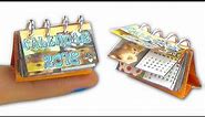 DIY Miniature calendar (tutorial) - YolandaMeow♡