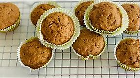 Apple Walnut Muffins With Zero Refined Sugar | Healthy Apple muffins| Quick Breakfast muffins