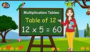 Table of 12 | Times tables | Multiplication tables | 12 ka pahada | Learning Booster | Maths tables