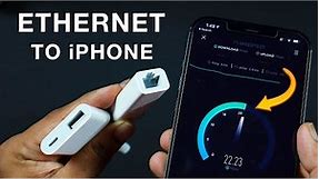 How to use Ethernet on iPhone! (2021)
