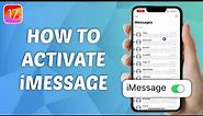 How to Activate iMessage on iPhone - iOS 17
